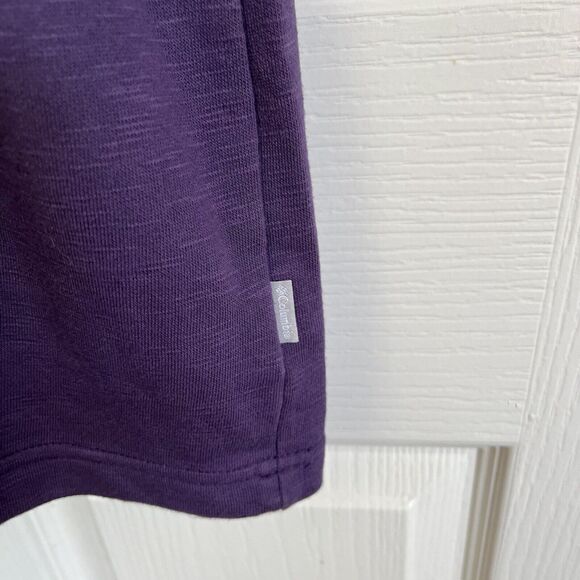 Columbia Wear Everywhere XL Dress Cowl Neck Raglan 3/4 Sleeve Purple Pockets - Picture 4 of 15